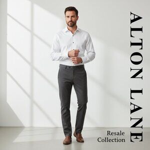 Alton Lane Men’s White Long Sleeve Button Down Shirt NWOT White XL Missing Butto